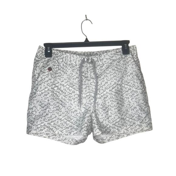 VTG Original Penguin by Munsingwear Men's Swim Trunks Geometric Pattern Size 32 - Picture 1 of 9